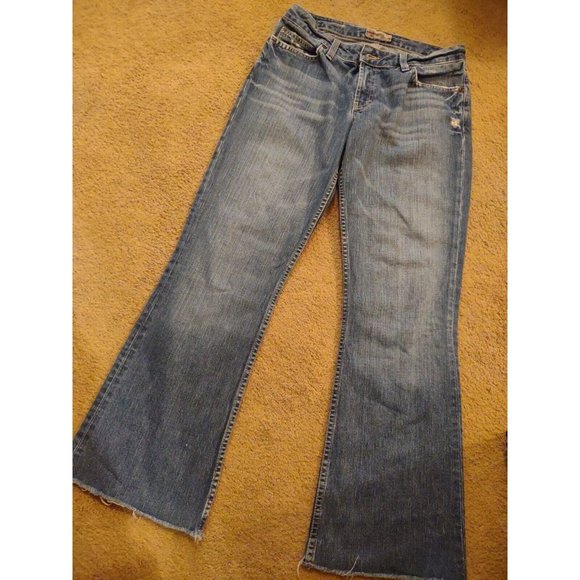 BKE Denim - Womens BKE Denim Cut Off Blue Jeans All Cotton Stretch Waist 30 In Inseam 29 In